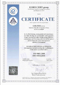 Certifikát kvality dle ČSN EN ISO 9001:2009 a 14001:2005